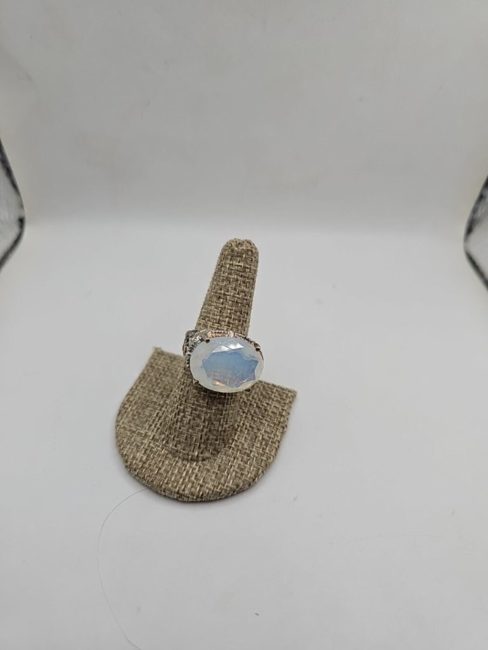 ring size 8 women silver 925 Opalite